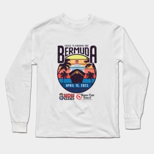 WDW Radio Bermuda Fantasy Cruise (Light shirt) Long Sleeve T-Shirt